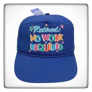 Retired No Work Required Trucker Style Hat